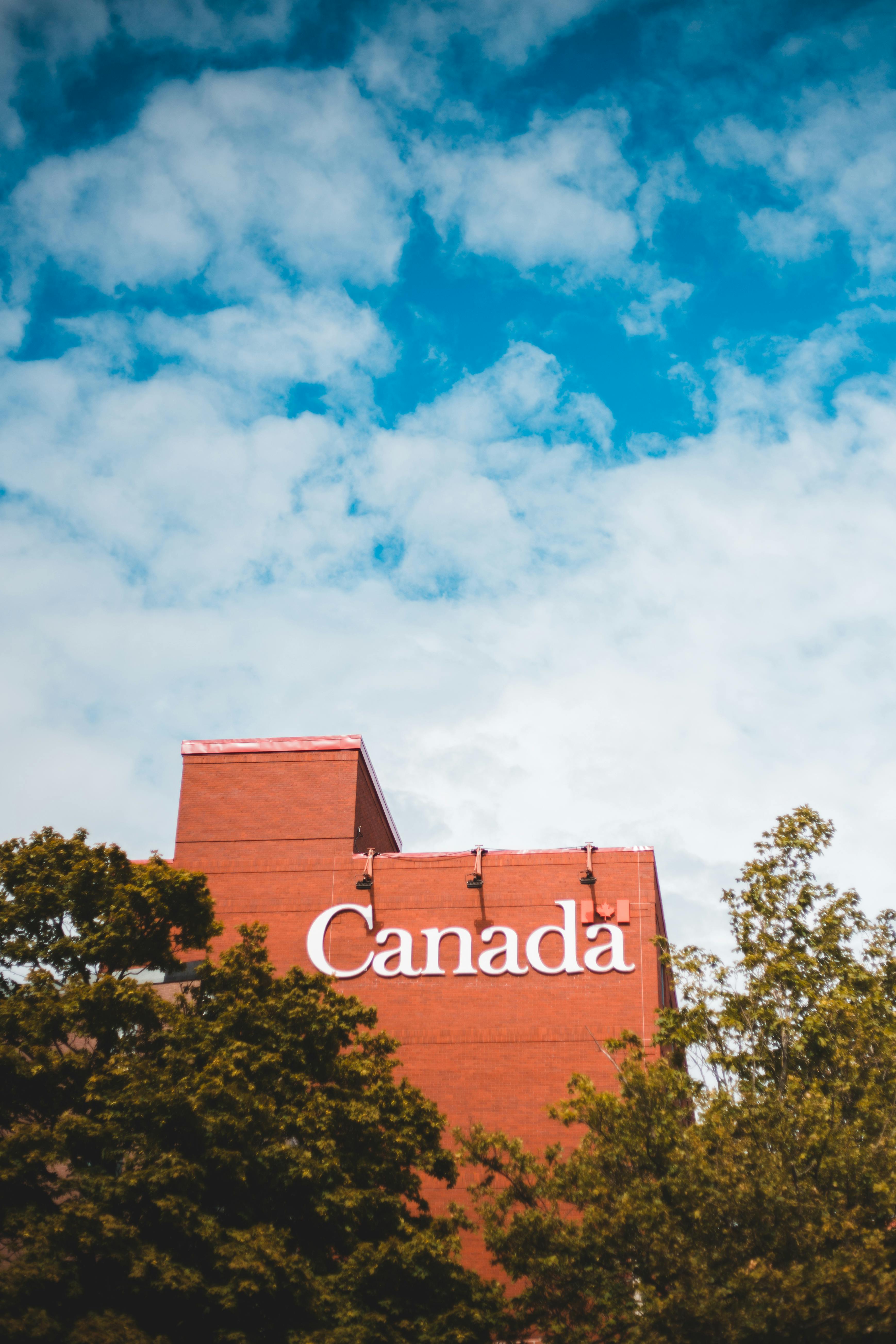 Canada building with blue sky in Toronto, Canada
